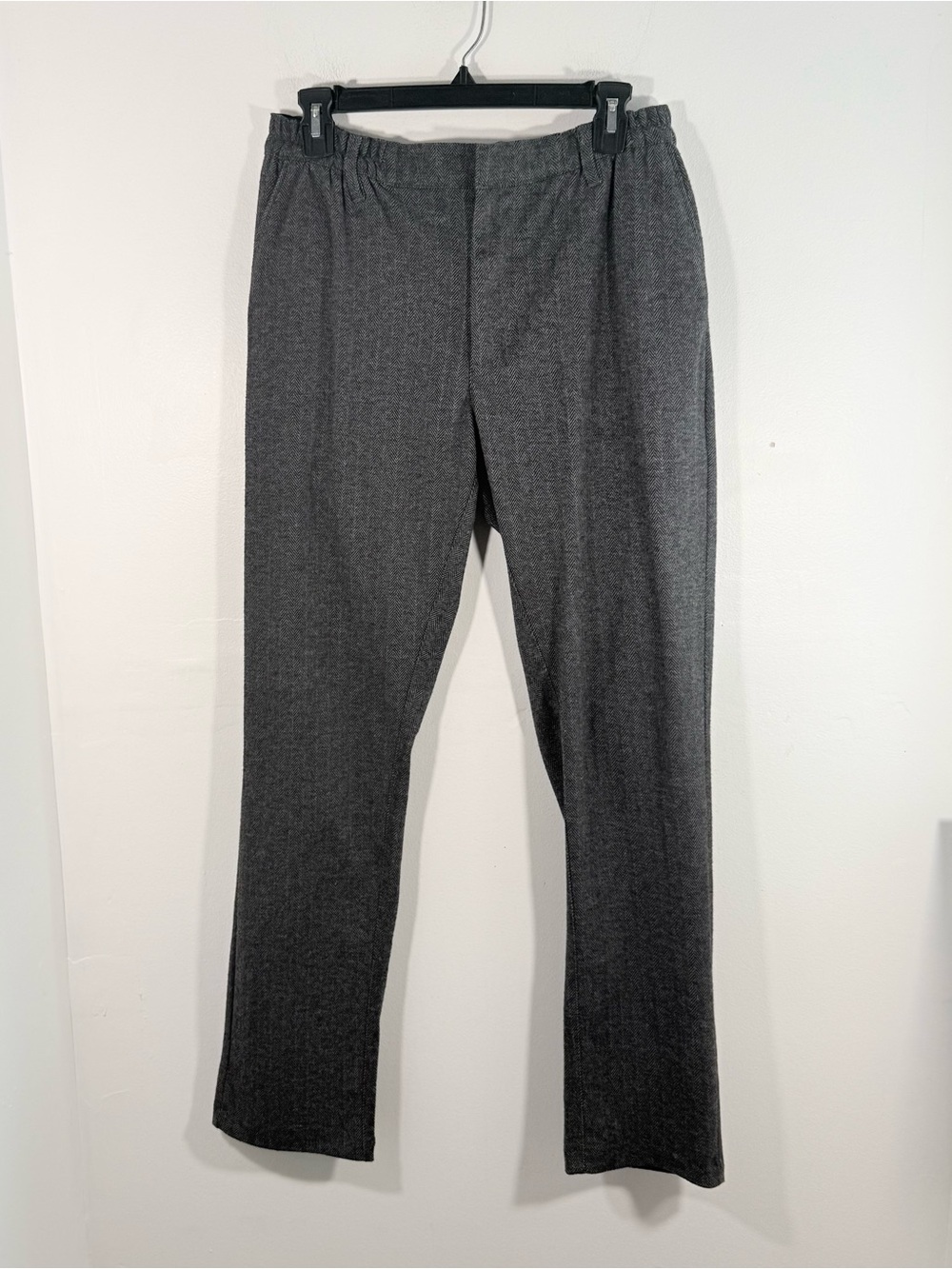 Civil Society Brooklyn Herringbone Pants Charcoal Gray Modern Fit Mens 32x30